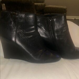 Tory Burch Black Leather Ankle Booties
